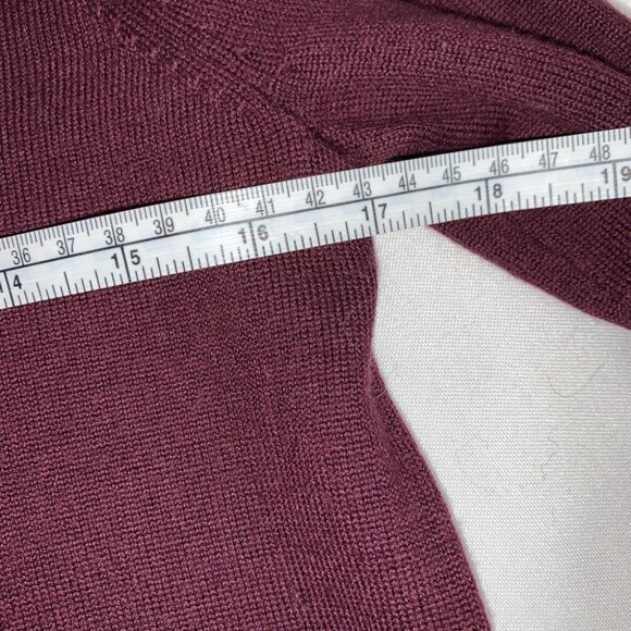 ARITZIA  Babaton Cardamon Burgundy Merino Wool Tie Front Size XS - Picture 7 of 9